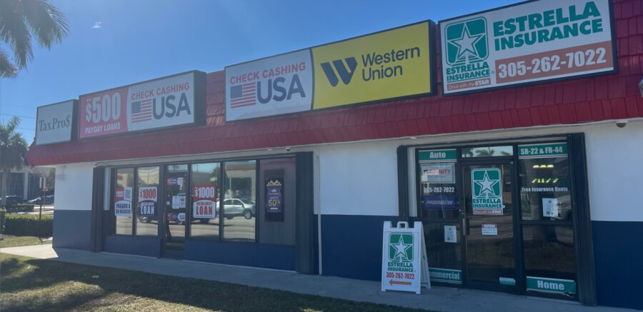 Devanti magazen Check Cashing USA nan lokal West Flagler la