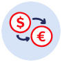 Icono de cambio de moneda