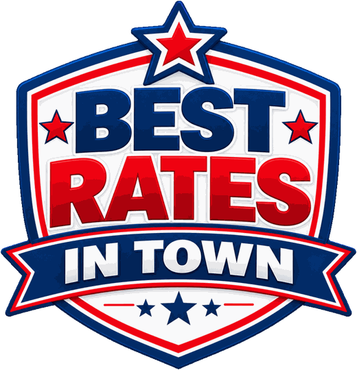 Best Rates in Town badge